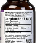 Bluebonnet Lcarnitine 500 Mg Vitamin Capsules White 60 Count