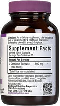 Bluebonnet Lcarnitine 500 Mg Vitamin Capsules White 60 Count