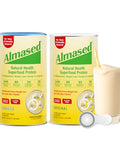 Almased High Protein Shakes Meal Shake Meal Powder For Weight Loss With Shaker Bottle (Original And Vanilla 2 Cans Of 17.6 Oz + Bottle + Scoop)