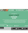 Starbucks K-Cup Coffee Pods, Medium Roast Hot or Iced Coffee, Half-Caff House Blend, 60 Keurig Pods