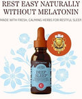 Herbs Etc. Deep Sleep Classic Liquid Extract Holistic Rest Supplement for Restful Sleep Chamomile Lemon Balm