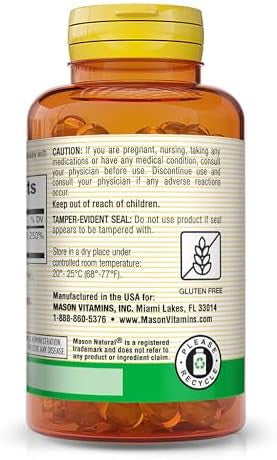 Mason Natural Vitamin D3 250 Mcg (10000 Iu) Supports Overall Health From Corn Oil 60 Softgels (Pack Of 3)