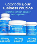 Zena Nutrition Pure Bovine Colostrum & Collagen Powder Supplement for Gut Health Immune Support Digestion Hair Skin & Nails Unflavored Gluten & Sugar Free 30 Servings