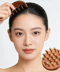 Lycss Scalp Massager For Hair Growth Two-Piece Set-Manual Head Scrubber With Sandalwood Portable Handheld Tool For Scalp Care & Relaxation Stress Relief Brush For Home And Travel Spa Experience