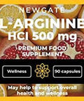 Newgate Labs - L-Arginine Hci 500Mg 90 High Strength Capsules | Nutritional Supplement | Health & Wellness | Made In The Uk | Halal Gmo Free