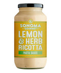 Sonoma Gourmet Pasta Sauce Variety Pack | 6 Flavors: Lemon Herb Ricotta, Vodka Cream, Kale Pesto, Creamy Tomato Parmesan, Cherry Tomato Basil & Roasted Garlic | No Sugar Added | Non-GMO | 25oz Jars