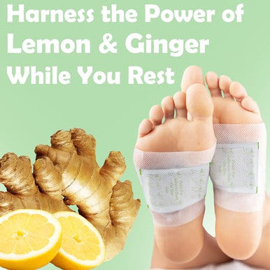 Entrefeet Dr. Entre'S Foot Pads Lemon & Ginger To Feel Better Sleep Better & Relieve Stress Foot Patches 70 Pack