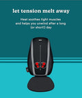 Homedics Shiatsu Massage Cushion With Soothing Heat Deep-Kneading Massage Targets Pressure Points All Over Back Soothing Heat Relax Overworked Muscles Release Tension Reduce Back Pain