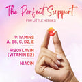 IvyBears Superpower Kids Multivitamin Gummies for Immune Support Strengthen Childrens Immune Systems with Vitamins C D2 B6 A Fully Natural BerryFlavored GermanMade Daily Supplement