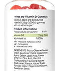 Healthspan Vitamin D Apple & Blackcurrant Gummies | 90 Gummies | Vitamin D3 | Boosts Immunity | Supports Bones & Muscles | No Added Sugar