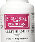 Ecological Formulas Allithiamine Vitamin B1 50 Mg White 60 Count