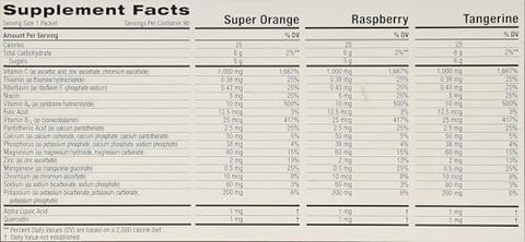 EmergenC 1000 Mg Vitamin C Dietary Supplement Drink Mix Super Orange/Raspberry/Tropical 90 Packets Net Wt. 28.5 Oz.