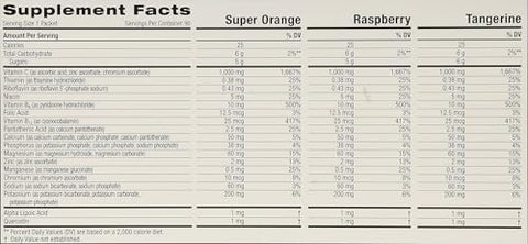 Emergen-C 1000 Mg Vitamin C Dietary Supplement Drink Mix Super Orange/Raspberry/Tropical 90 Packets Net Wt 28.5 Oz