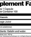 Terravita Red Cabbage Juice - 450 Mg (100 Capsules, Zin: 519606)