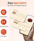 Comfytemp Cordless Red Light Therapy Massage Belt With Vibration For Back Wearable Fsa Eligible Hsa Near Infrared Lower Back Massager Portable Birthday Mothers Day s For Women Mom 660Nm & 850Nm