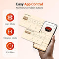 Comfytemp Cordless Red Light Therapy Massage Belt With Vibration For Back Wearable Fsa Eligible Hsa Near Infrared Lower Back Massager Portable Birthday Mothers Day s For Women Mom 660Nm & 850Nm