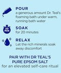 Dr Teal'S Foaming Bath With Pure Epsom SaltRestorative Minerals With MagnesiumPotassiumZinc & Essential Oils34 Fl Oz (Pack Of 4)