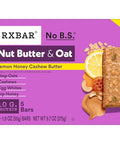 RXBAR Nut Butter and Oat Protein Bars, Protein Snacks, Snack Bars, Lemon Honey Cashew Butter, 9.7oz Box (5 Count)