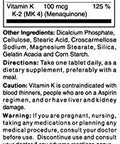 Vitamin K2 100 mcg Plus D3 1000 IU, 100 Tablets, Mason Natural
