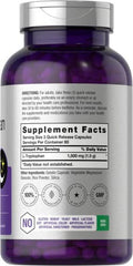 Horbaach L Tryptophan Capsules 240 Count 1500Mg