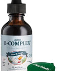 Maxi Health Raspberry Liquid Vitamin B Complex Supplement With Vitamin B12 Sublingual B Drops For Kids With B1 B2 B3 B5 B6 Biotin Folic Acid For Energy & Brain Function 2 Fl. Oz Green Pillbox