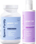 Premom Male Sperm Fortify Capsules Male Fertility Supplements For Men Personal Fertility Lubricant For Conception 4Oz Bundle " Fertility Support For Women And Men