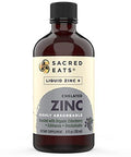 Sacred Eats Liquid Zinc (Glycinate Chelate) With Organic Elderberry & Echinacea (High In Quercetin) 4-In-1 Immune Suport Supplement For Adults & Kids Great Tasting Alcohol & Gluten Free Non Gmo (4.0 Oz)