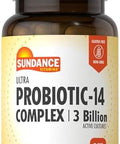 Sundance Probiotic14 Complex 3 Billion Active Cultures 60 Capsules Nongmo And Gluten Supplement