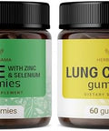 Herbamama Potassium Iodine And Lung Cleanse Kit - Bundle Of Iodine Gummies & Lung Cleanse Complex Gummies - Vegan Non Gmo - 2 Pack