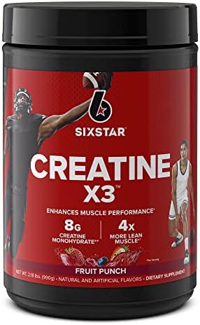 Six Star Creatine Powder And Whey Protein Plus Bundle - Creatine Hcl + Creatine Monohydrate Powder And 100% Whey Protein Plus Vanilla Cream 30 Servings