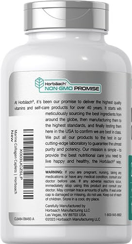 Horbaach Marine Collagen Peptides 180 Cap 2000Mg