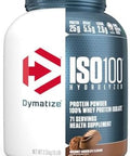 Dymatize Nutrition Iso 100 Whey Protein Powder Gourmet Chocolate 5 Pound