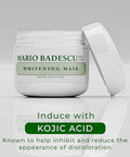Mario Badescu Kojic Acid Whitening Mask - Illuminating Face Mask For Brightening Hydration & Discoloration - With Grapeseed Oil Beeswax & Vitamin E For Smoother Radiant Skin 2 Oz