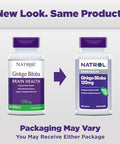 Natrol Brain Health Ginkgo Biloba 120Mg Dietary Supplement For Brain Health And Memory Support 60 Capsules 60 Day Supply