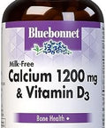 Bluebonnet Nutrition Milk Calcium 1200 Mg Plus Vitamin D3 400 Iu High Potency Maximum Absorption Strong Healthy Bones & Immune Health Support Supplement Gluten Dairy 120 Softgels