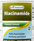 Best Naturals Niacinamide (Vitamin B3) Pure Powder 1 Pound
