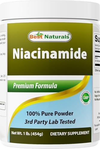 Best Naturals Niacinamide (Vitamin B3) Pure Powder 1 Pound