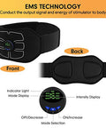 Marcooltrip Mz Abs StimulatorAb MachineAbdominal Toning Belt Workout Portable Ab Stimulator Home Office Fitness Workout Equipment For Abdomen Black