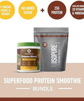 Isopure Build Your Smoothie Chocolate Bundle Dutch Chocolate Low Carb Protein Powder (14 Servings) And Amazing Grass Greens Chocolate Blend Superfood (30 Servings)