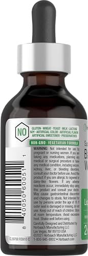 Horbaach Black Walnut Hull Wormwood Extract Tincture 2 Fl Oz