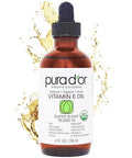 Pura D'Or 4 Oz Organic Vitamin E Oil Blend 70000 Iu - 100% Natural Hexane Sweet Almond Apricot Jojoba Argan Rosehip Sunflower & Avocado Bath Oil For Scars Skin Face & Full Body