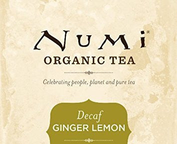 Numi Organic Tea Decaf Ginger Lemon Green Tea 16 Count (Pack of 3) (Packaging May Vary)