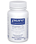 Pure Encapsulations Vitamin D3 10000 IU 60 vcaps