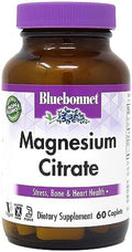 Bluebonnet Nutrition Magnesium Citrate 400Mg Of Magnesium Maximum Absorption Supports Immune Health & Energy Production Soy Gluten Nongmo Kosher Dairy Vegan 120 Caplets