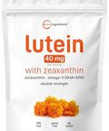 Micro Ingredients Lutein & Zeaxanthin 40Mg Softgels 240 Count With Astaxanthin Omega-3S & Phospholipids Eye Vision Health Vitamins Third Party Tested Non-Gmo Gluten Free