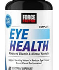 Force Factor Complete Eye Health Clinical Strength Eye Vitamins With Lutein & Zeaxanthin To Support Vision Eye Function And Bluelight Protection Eye Health Supplements For Adults 60 Capsules
