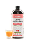 NatureWise Liquid Multivitamin for Women Men of All Ages Sugar Free Vegan Vitamins for Energy Levels Beauty Immune Health with Methylated B12 and Folate NonGMO 30 fl oz(887 mL)