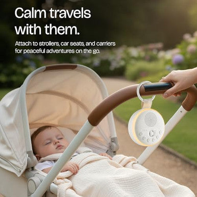 Cymrix White Noise Machine For Baby & Adults With 21 Relaxing Sounds & Adjustable Night Light Rechargeable & Portable Sleep Aid For Home & Travel