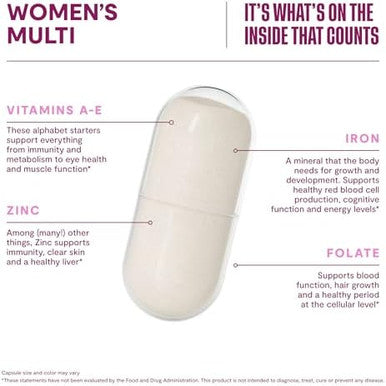 Habit Womens Multi Supplement 2 Pack (120 Capsules) - Look, Supports General Health & Wellness, 23 Essential Vitamins And Minerals, Fruit Extracts, Folate, Iron, B12, Biotin, Non-Gmo