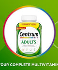 Centrum Adult Multivitamin/Multimineral Supplement With Antioxidants, Zinc, Vitamin D3 And B Vitamins, Gluten Free, Non-Gmo Ingredients - 200 Count